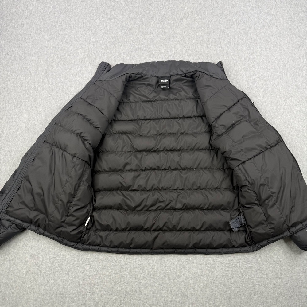 The North Face Jacket Mens Large Black 550 Goose Down Puffer Insulated Full Zip - Picture 9 of 14